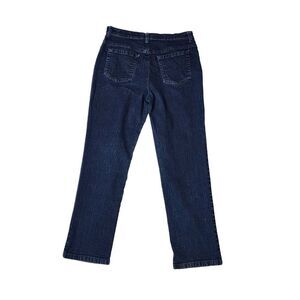 Gloria Vanderbilt Amanda Dark Wash Women's Size 12 Straight Leg Jeans